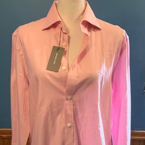 Light Pink Long Sleeved Button Up Unisex Blouse